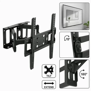 Staffa  Porta  TV da Muro da 26 / 55 Pollici  Supporto Parete e Braccio 2025 - Imagen 1 de 3
