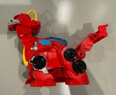 Figura de acción Transformers Rescue Bots Heatwave Playskool the Dino Bot funciona Foto 1 de 3