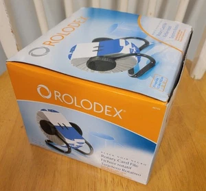 Rolodex Open Rotary Card File Holds 500 2-1/4 x 4 Cards Black 66704 - Picture 1 of 3