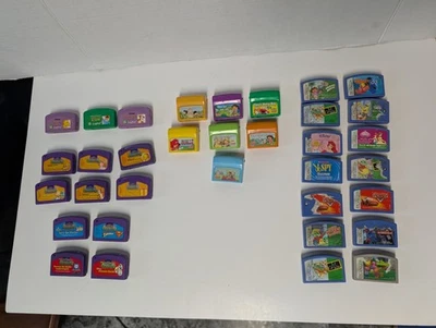 FISHER PRICE POWER, LeapFrog Leapster, LeapPad Learning game cartridges LOT - Image 1 of 4