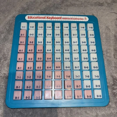 Educational Keyboard Addition Subtraction Vintage Press and See Magic Math - Image 1 of 4