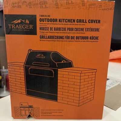 Traeger Timberline Built In Outdoor Kitchen Full Length Grill Cover BAC684 - Image 1 of 2