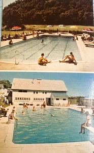 Postal sin publicar de belleza y relajación rústica de Vineyard Lodge Ulster Park NY - Imagen 1 de 3