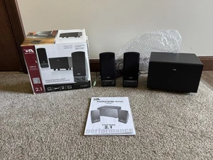 Cyber Acoustics Powered Speaker System CA-3001 AC Adapter Included 3 Pieces - Picture 1 of 16