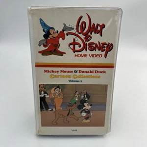 Walt Disney Home Video MICKEY MOUSE & DONALD DUCK CARTOON COLLECTIONS V 2 VHS  - Picture 1 of 3