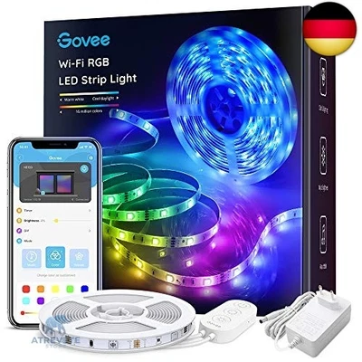 Govee WiFi LED Strip 5m, Smart RGB LED Streifen, App-steuerung, Farbwechsel, - Bild 1 von 4