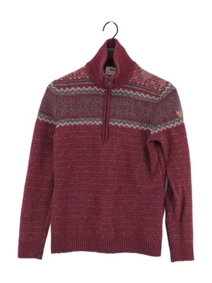 Fjallraven Women's Jumper L Red Geometric 100% Other High Neck Pullover - Image 1 of 4