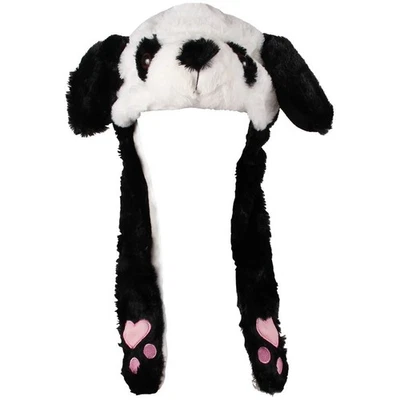 MB MÜLLER LED Mütze Panda Lustige Wackelohren Plüsch Fasching Mütze Bewegliche Ohren