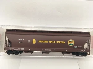 SCALA N Micro-Trains MTL 94130 PMLX PRAIRIE MALT LIMITED tramoggia a 3 alloggiamenti #1011 - Foto 1 di 10