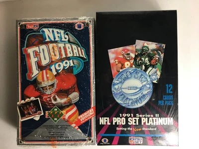 1991 Upper Deck NFL Football Premiere Ed. & 1991 NFL Pro Set Platinum Series 2 - Image 1 of 4