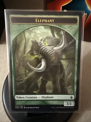 MTG Magic the Gathering Token - Elephant (010/019) - Image 1 of 2