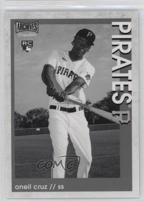 2022 Topps Archives Snapshots Black & White Image Oneil Cruz #26 Rookie RC - Image 1 of 2