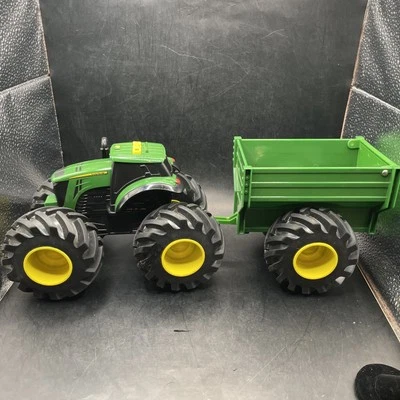 John Deere Monster Treads Tractor Toy with Wagon Toys with Lights and Sounds  - Image 1 of 4
