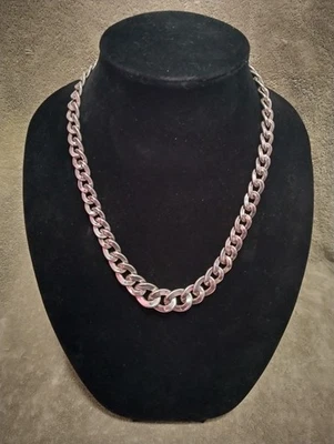 21" Graduating Curb Chain Sterling Pearl M.O.P. - Image 1 of 2