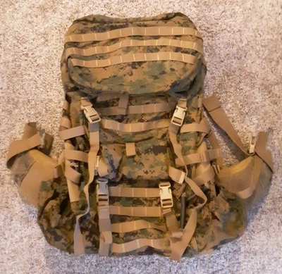 NUEVO USMC ILBE GEN II Paquete Principal con Cinturón/Bolsa Superior USADA MARPAT SIN SHLDR STRP Foto 1 de 4