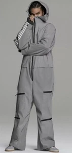 Neu mit Etikett Adidas Ivy Park SILBER reflektierender Fluganzug Schnee Outdoor Anzug H33310 LARGE - Bild 1 von 6