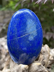 Large Lapis Lazuli Deep Blue Crystal Palmstone : Serenity : Peace 79 - Picture 1 of 9