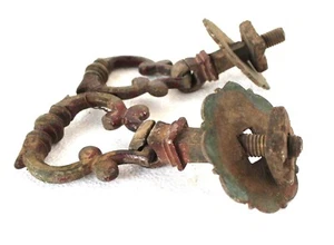 Brass Door Handle Old Vintage Antique Rare Collectible - Picture 1 of 3