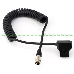 D-Tap / 4Pin HR10A-7P-4P Coiled Power Cable f Sound Devices Sony V-mount Battery - Picture 1 of 6