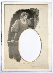Antique "Juliet" Photo Mat from vintage Album - Picture 1 of 4