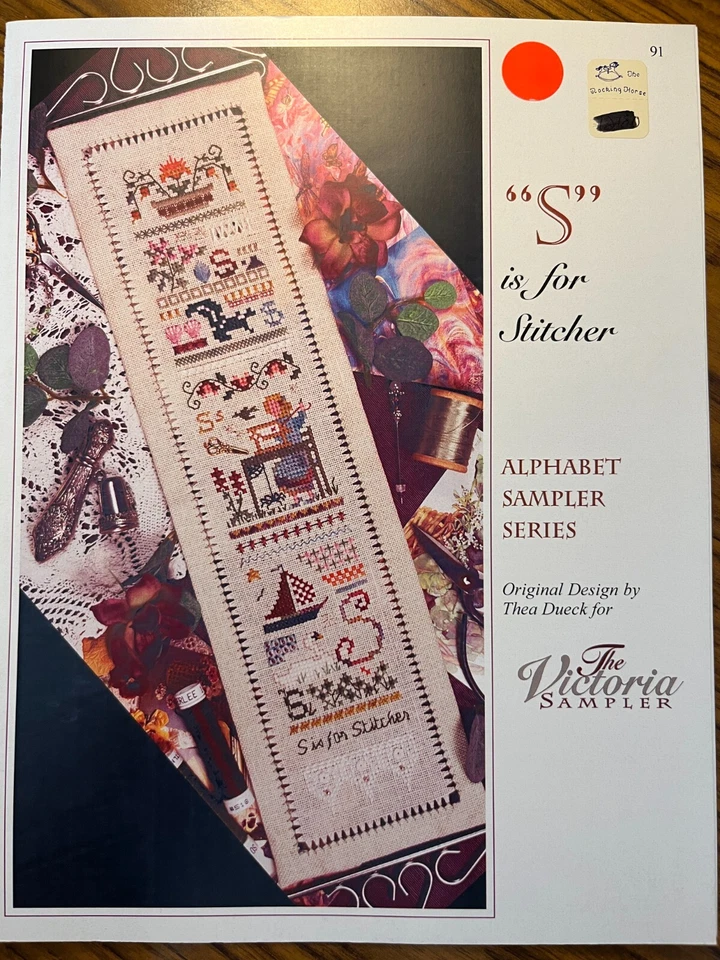 Victoria Sampler "S is for Stitcher" Alphabet Series Chart ONLY #91 - Image 1 of 1