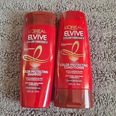 2 Pk L'Oreal Paris Elvive Color Vibrancy Protecting Shampoo & Conditioner Bundle - Image 1 of 4