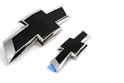 Черные эмблемы галстука-бабочки для Chevrolet Tahoe Suburban 2015-2020 годов выпуска 84722856 передние и задние оригинальные - Изображение 1 из 3