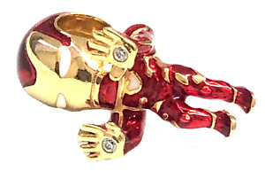 Authentic Pandora Charm Gold Red Marvel The Avengers Iron Man 760268C01