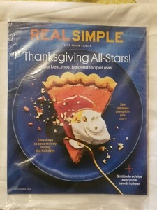 Real Simple Thanksgiving November 2024 *Label Not Cut/Altered* - Picture 1 of 2