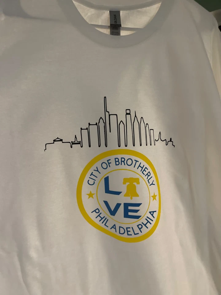 Philadelphia Phillies white T-shirt City Connect only    $3.00 shipping!!!! - Image 1 of 1