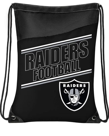 Las Vegas Raiders NFL Drawstring Backpack Cover