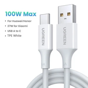 UGREEN 100W USB Type C Cable 6A Supercharge QC 3.0 Fast USB C For Huawei Xiaomi - Picture 1 of 11