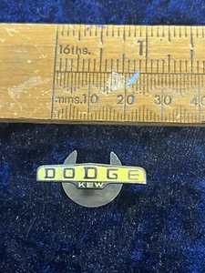 Vintage DODGE KEW Trucks RARE Buttonhole Badge Car Enamel 12 - Picture 1 of 2