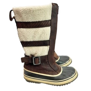 Sorel Helen of Tundra tall duck boots Size 8 waterproof rain snow winter rubber - Picture 1 of 11