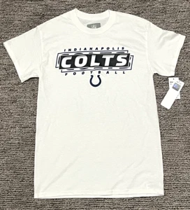 Indianapolis Colts T Shirt Mens Small S Indy NFL Football Horseshoe NWT White - Picture 1 of 12