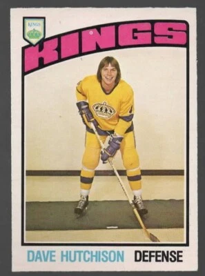 1976 O-PEE-CHEE OPC #346 DAVE HUTCHISON LOS ANGELES KINGS - Image 1 of 2