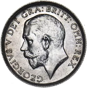 1917 Shilling - George V British Silver Coin - Very Nice - Picture 1 of 2