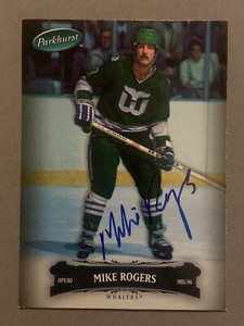MIKE ROGERS Signed 2006-07 Parkhurst #139 Hartford Whalers Ranger Autograph Auto