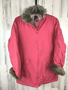 GAP Kinder Mädchen Kunstfell Winter gefütterte Jacke Größe XXL 14-16 Neu mit Etikett - Bild 1 von 5