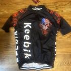 Neuf avec étiquettes chemise de cyclisme homme Keebik petit crâne manches courtes