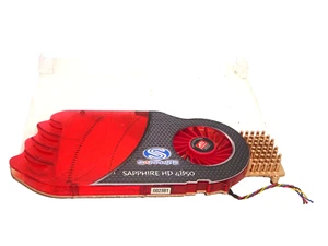 SAPPHIRE HD 4850 PRO ORIGINAL GPU  KÜHLER HEATSINK 4PIN  #GK11244 - Bild 1 von 2