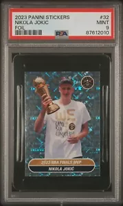 2023 Nikola Jokic Panini Sticker Foil #32 Finals MVP PSA 9 - Picture 1 of 3
