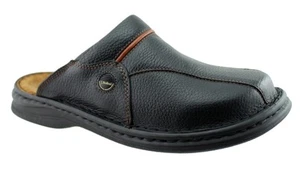 Josef Seibel Klaus Clog Herren Hausschuhe Schwarz Cognac Artikelnr.10999 26 611