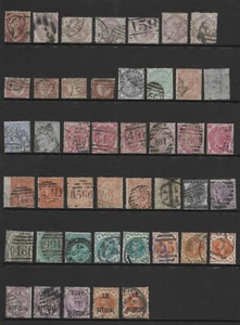 GB QV Unsorted Stamp Selection Some With Faults & Numeral Cancels (2 Scans) - Picture 1 of 2