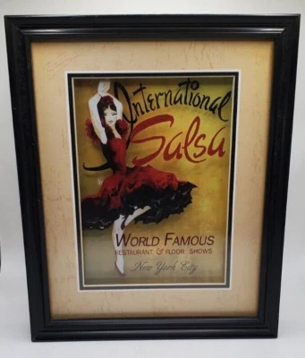 International Salsa World Famous Restaurant Floor Shows NY City Framed ART - Image 1 of 3