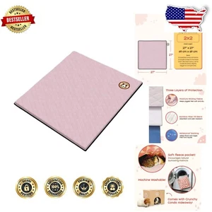 Ultra-Plush Grey Fleece Guinea Pig Cage Liner with AirCell Technology - 27x27 - Picture 1 of 10