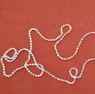 Diamantgeschliffene Perlenketten (1,5 mm*) 9"" bis 36"" - Sterlingsilber - Made in Italy [GV]