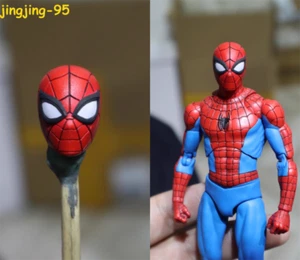 1:12 Spider Man Helmet Mask Head Sculpt For 6'' Male Mafex Shf Figure Toy Gifts - Picture 1 of 7