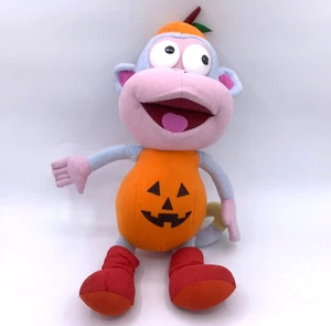 Nick Jr Boots Monkey Dora Explorer Plush Wearing Pumpkin Costume Nanco 15” - Picture 1 of 7