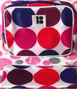Estee Lauder Lisa Perry Cosmetic Make Up Bag Travel Toiletry Case Polka Dot New! - Picture 1 of 9